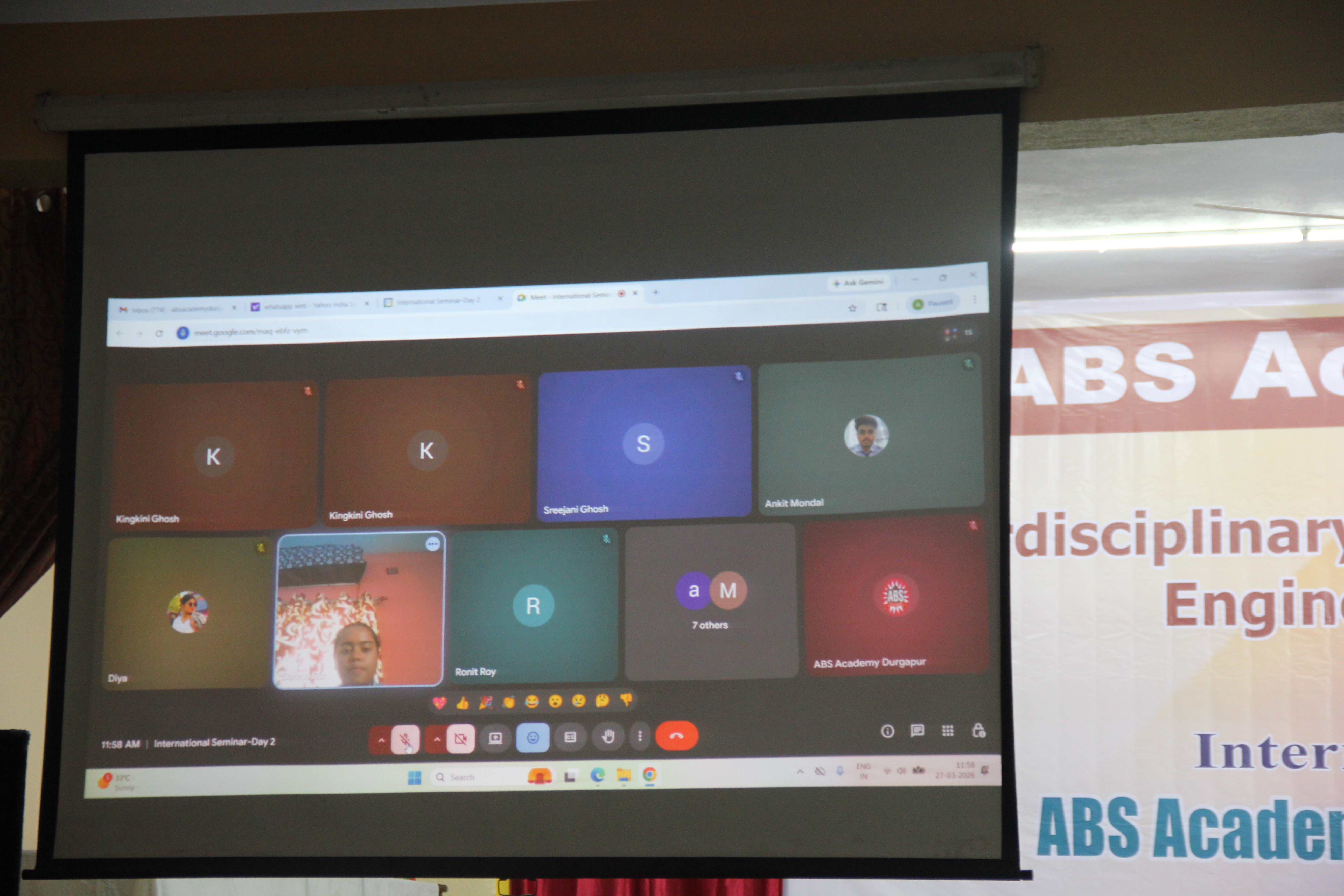 Award ceremony at International Conference